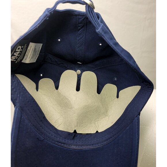 Navy Blue NY Embroidered Baseball Cap Adjustable Strap By Mad Engine - Picture 7 of 7